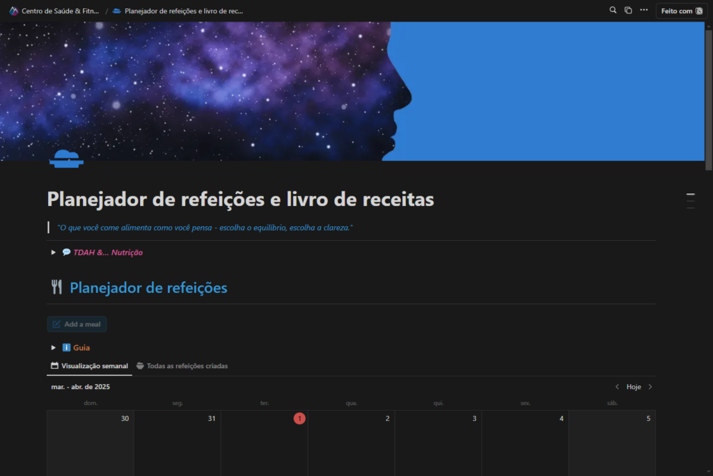 planejador de refeicoes